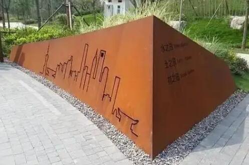 白云耐候钢挡土墙